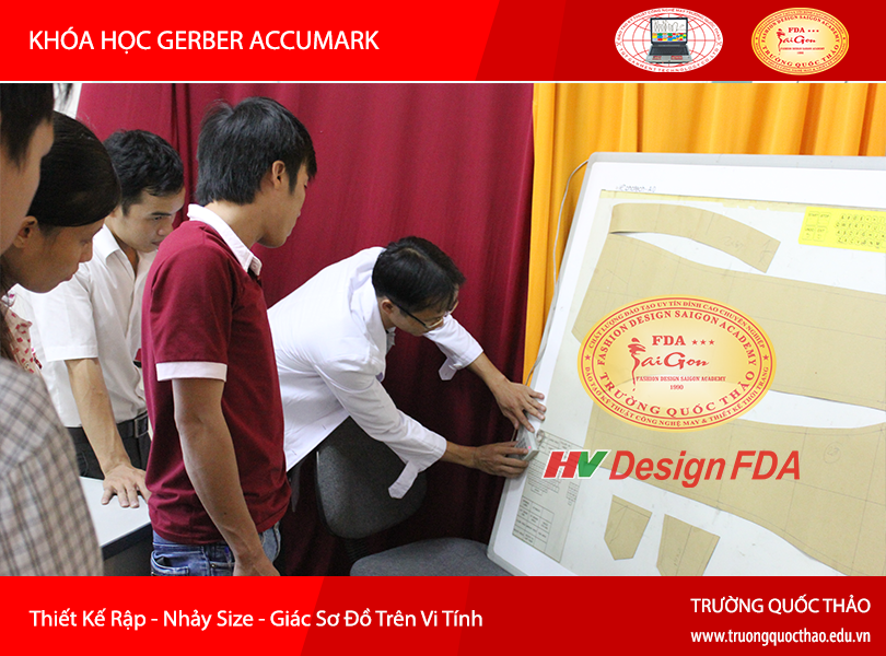 Thiết kế rập - Nhảy size - Giác sơ đồ Vi tính Gerber Accumark Thiết kế rập - Nhảy size - Giác sơ đồ Vi tính Gerber Accumark