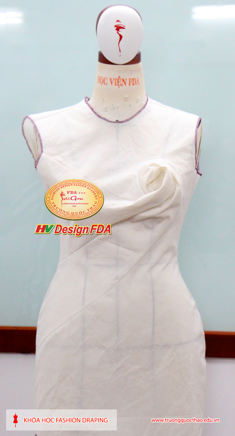 Dạy thiết kế rập 3D trên manocanh - Draping day thiet ke rap 3d tren manocanh - raping