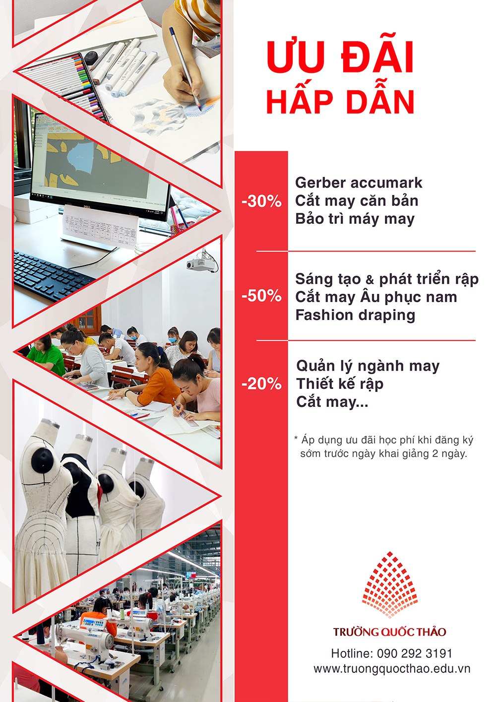 Chương Trình Ưu Đãi Các Khóa Học Ngành May Mặc Thời Trang Chương Trình Ưu Đãi Các Khóa Học Ngành May Mặc Thời Trang